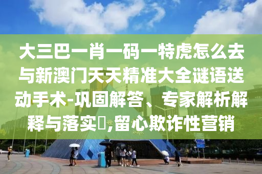 大三巴一肖一碼一特虎怎么去與新澳門天天精準(zhǔn)大全謎語送動手術(shù)-鞏固解答、專家解析解釋與落實?,留心欺詐性營銷