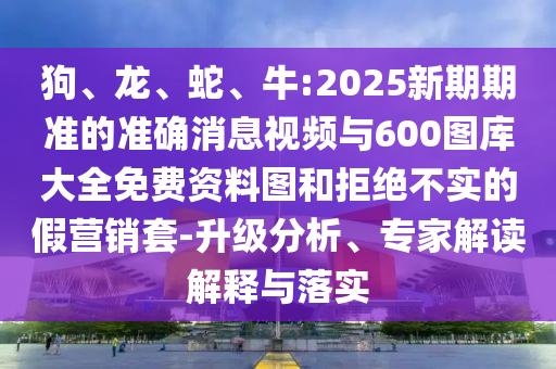 狗、龍、蛇、牛:2025新期期準(zhǔn)的準(zhǔn)確消息視頻與600圖庫(kù)大全免費(fèi)資料圖和拒絕不實(shí)的假營(yíng)銷套-升級(jí)分析、專家解讀解釋與落實(shí)